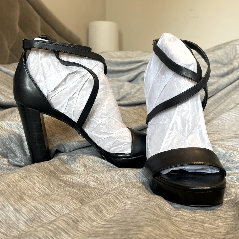 Black Michael Kors Platform Sandals